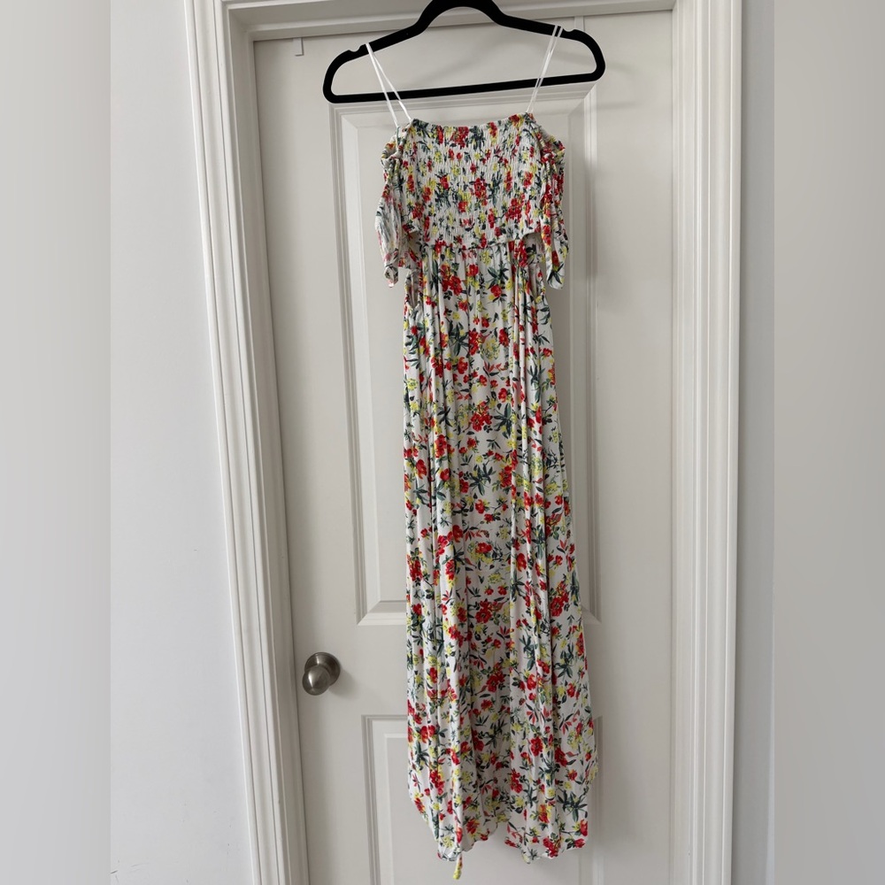 Lush/Lulus Strapless Floral Dress in White and Red | NWOT - Picture 6 of 6